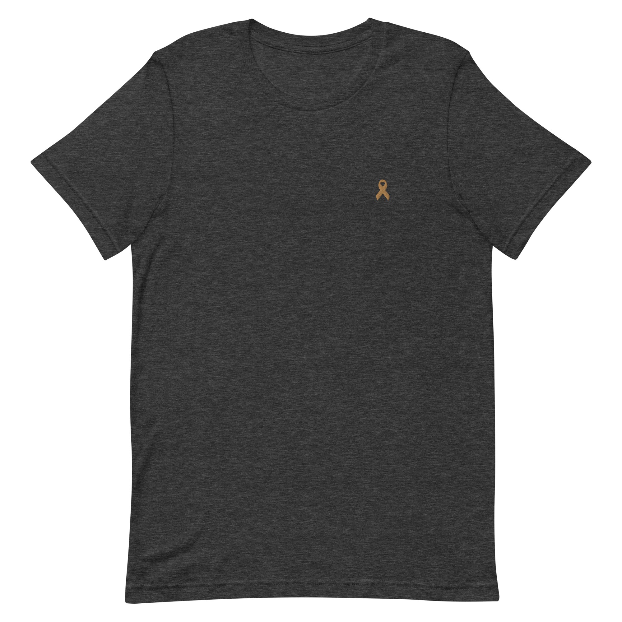 Gold Awareness Ribbon Embroidered T-Shirt - Image 3