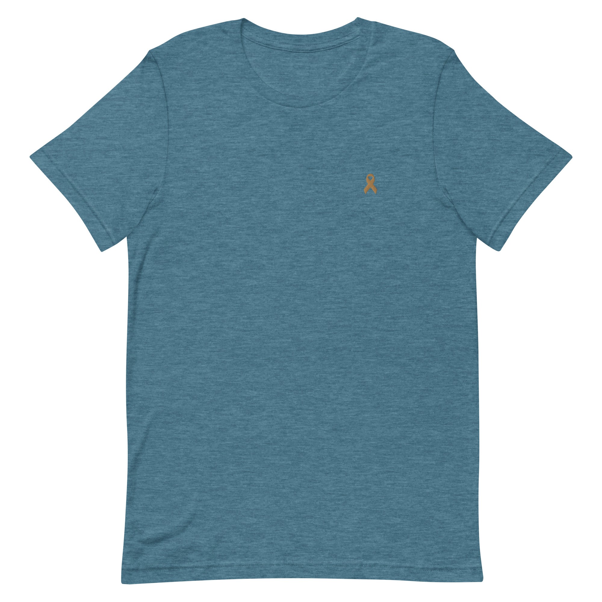 Gold Awareness Ribbon Embroidered T-Shirt - Image 6