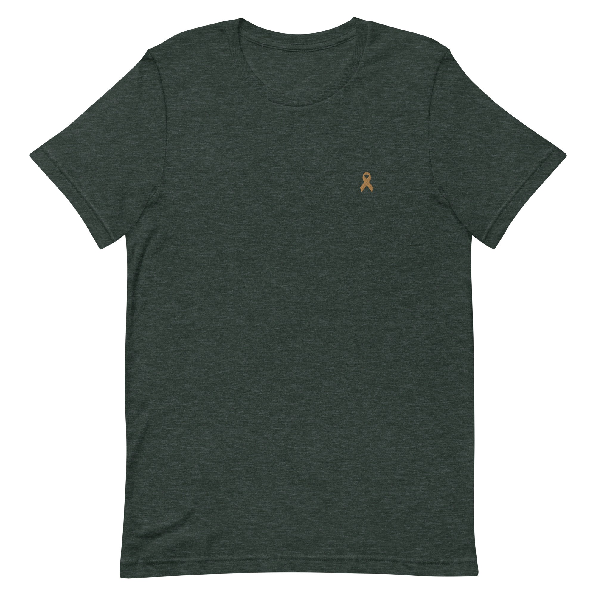 Gold Awareness Ribbon Embroidered T-Shirt - Image 5