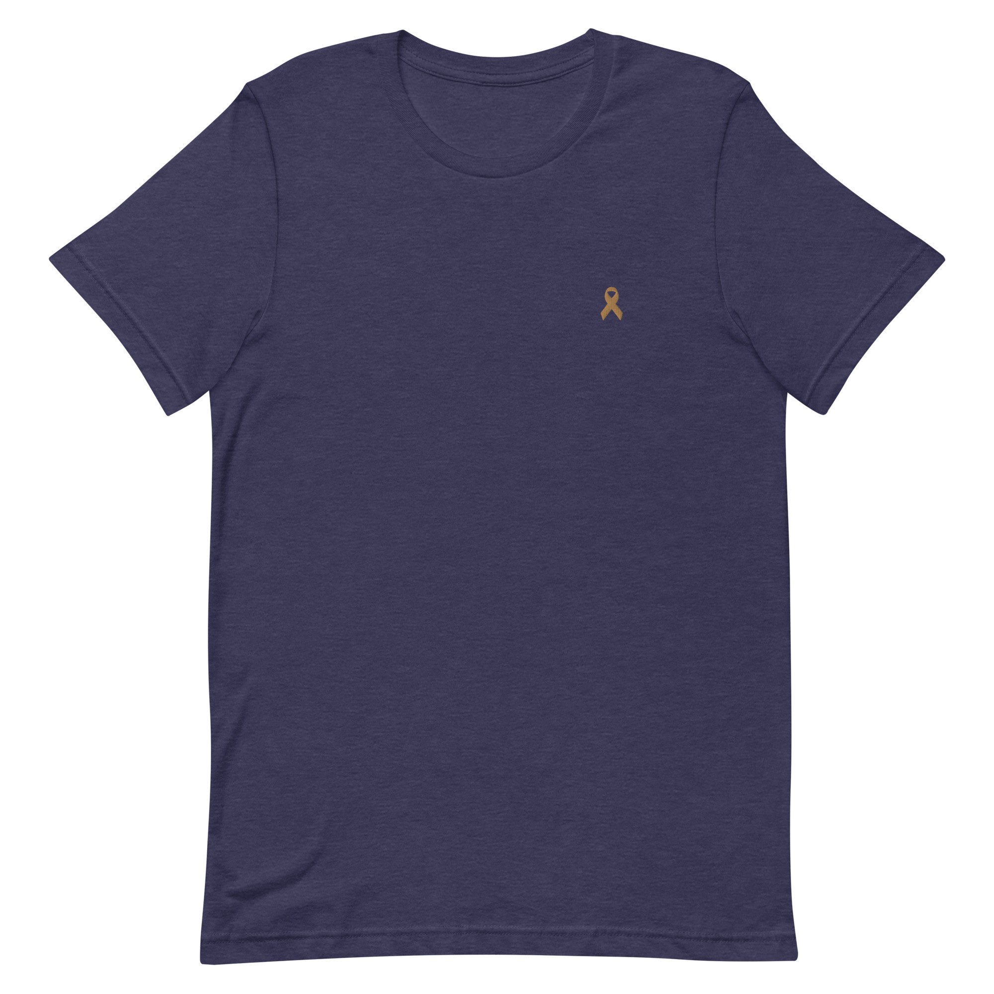 Gold Awareness Ribbon Embroidered T-Shirt - Image 4
