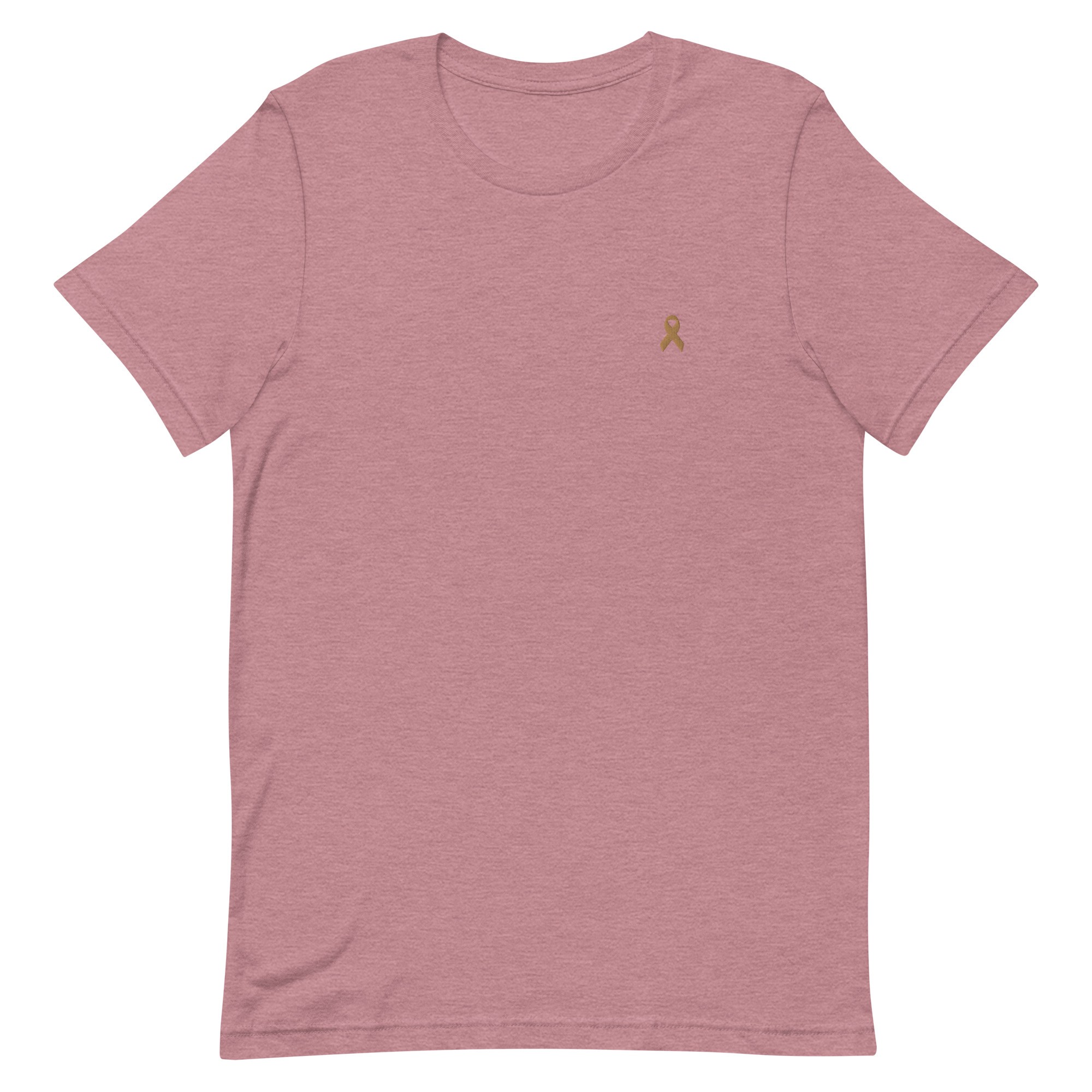 Gold Awareness Ribbon Embroidered T-Shirt - Image 7