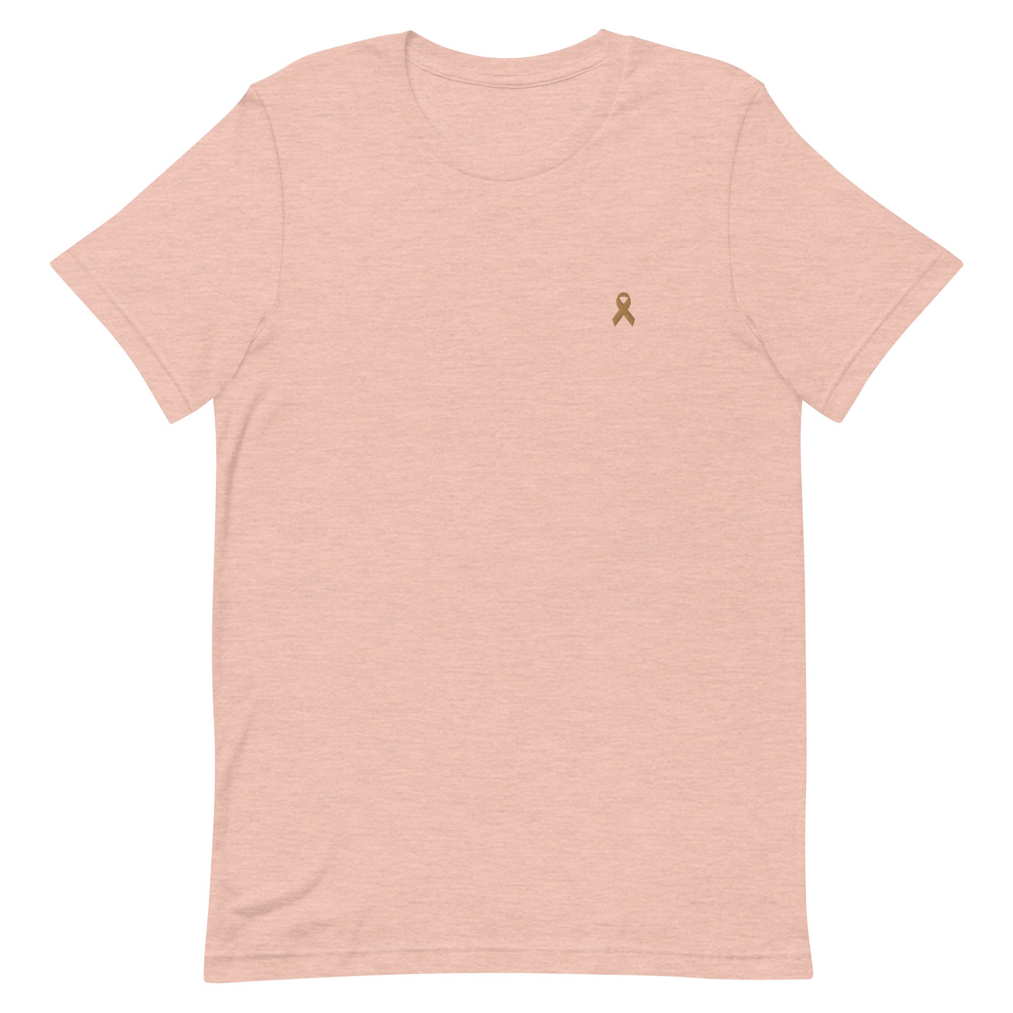 Gold Awareness Ribbon Embroidered T-Shirt - Image 9