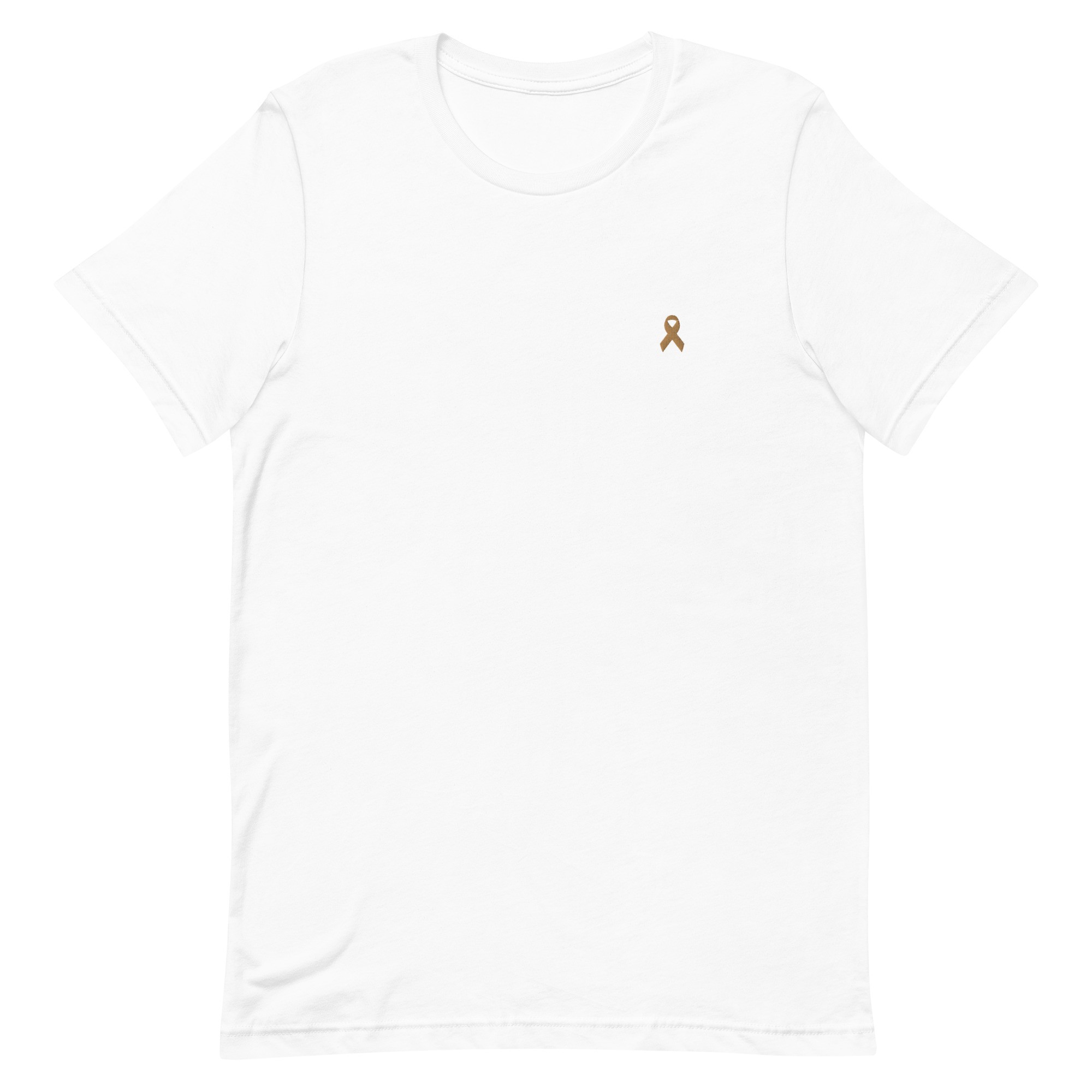 Gold Awareness Ribbon Embroidered T-Shirt - Image 12