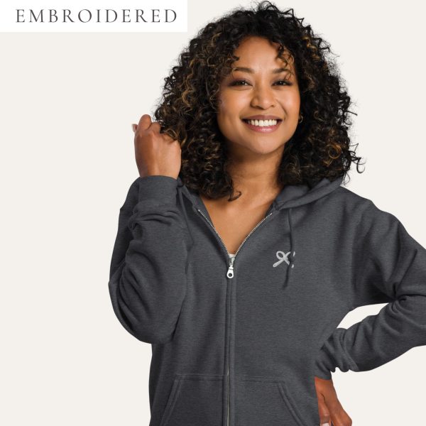 Collective Classic Embroidered Logo Zip-Up Hoodie