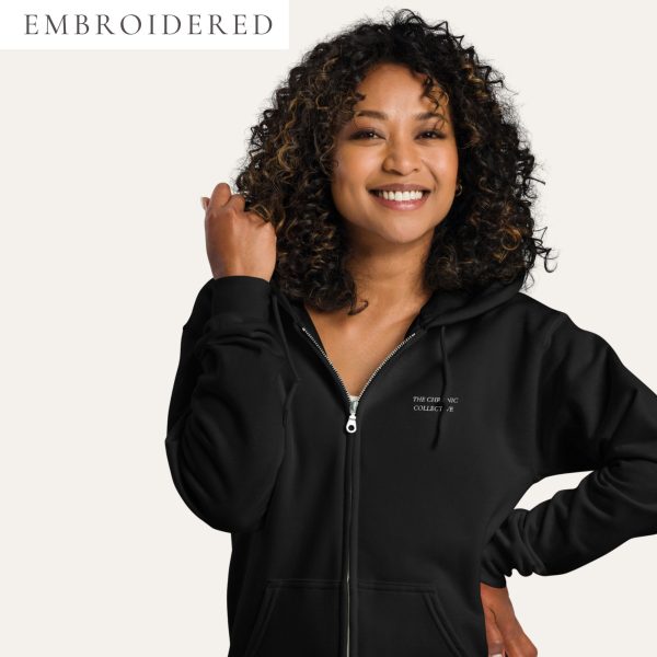 Collective Classic "The Chronic Collective" Embroidered Unisex Zip-Up Hoodie