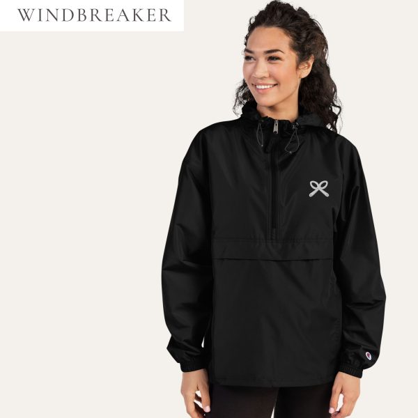 Collective Classic White Logo Embroidered Champion Windbreaker
