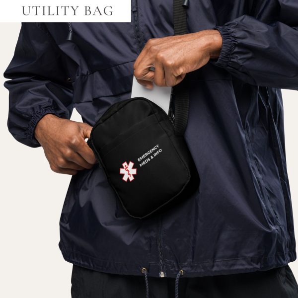 Emergency Meds & Info Utility Crossbody Bag