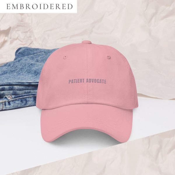 Patient Advocate Same Color Embroidered Dad Hat