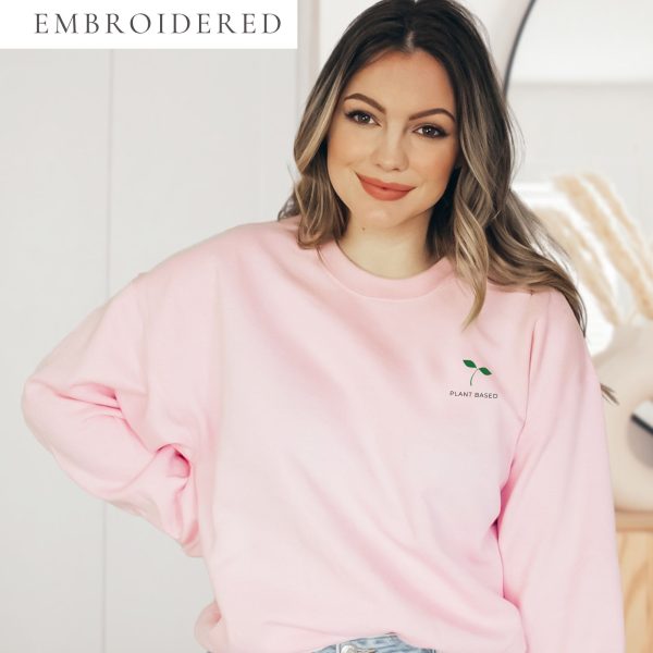 Plant Based Embroidered Crewneck