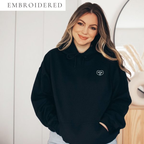 Vegan Embroidered Hoodie