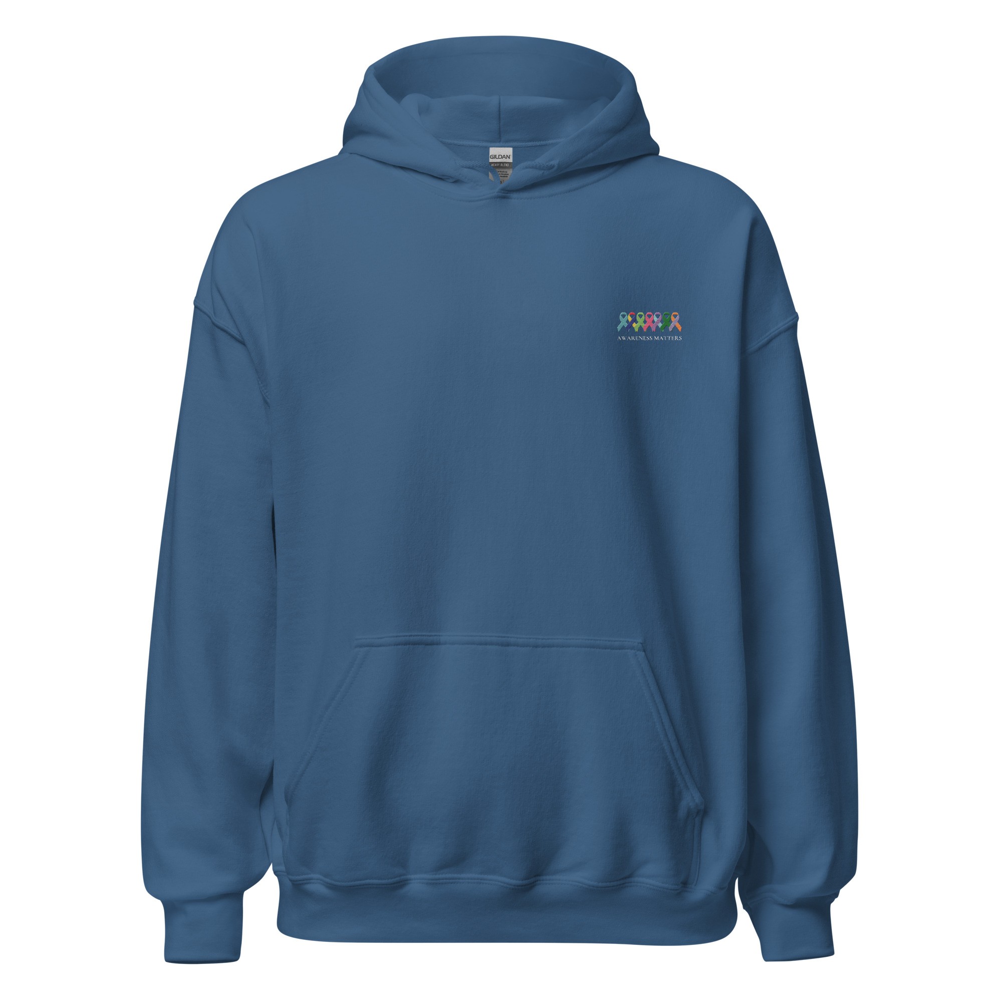 Customizable Multiple Awareness Ribbons "Awareness Matters" Embroidered Hoodie - Image 6