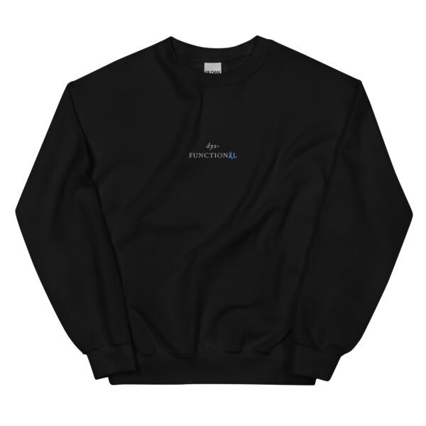 dys-FUNCTIONAL Dysautonomia Podcast Collab Embroidered Crewneck - Image 4