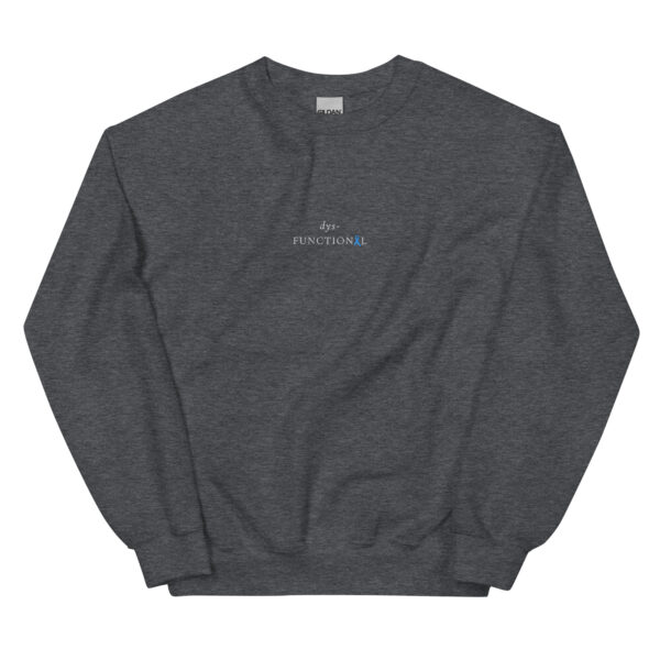 dys-FUNCTIONAL Dysautonomia Podcast Collab Embroidered Crewneck - Image 5
