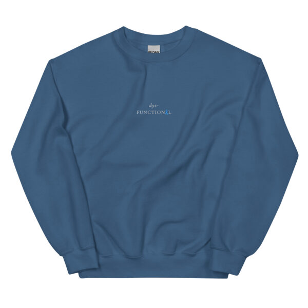 dys-FUNCTIONAL Dysautonomia Podcast Collab Embroidered Crewneck - Image 6