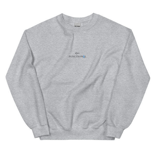 dys-FUNCTIONAL Dysautonomia Podcast Collab Embroidered Crewneck - Image 8