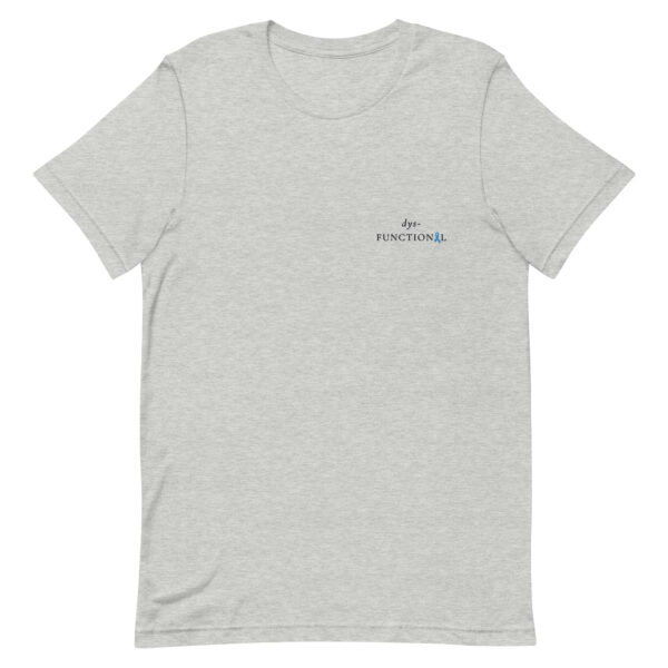 dys-FUNCTIONAL Podcast Collab Embroidered T-Shirt - Image 3