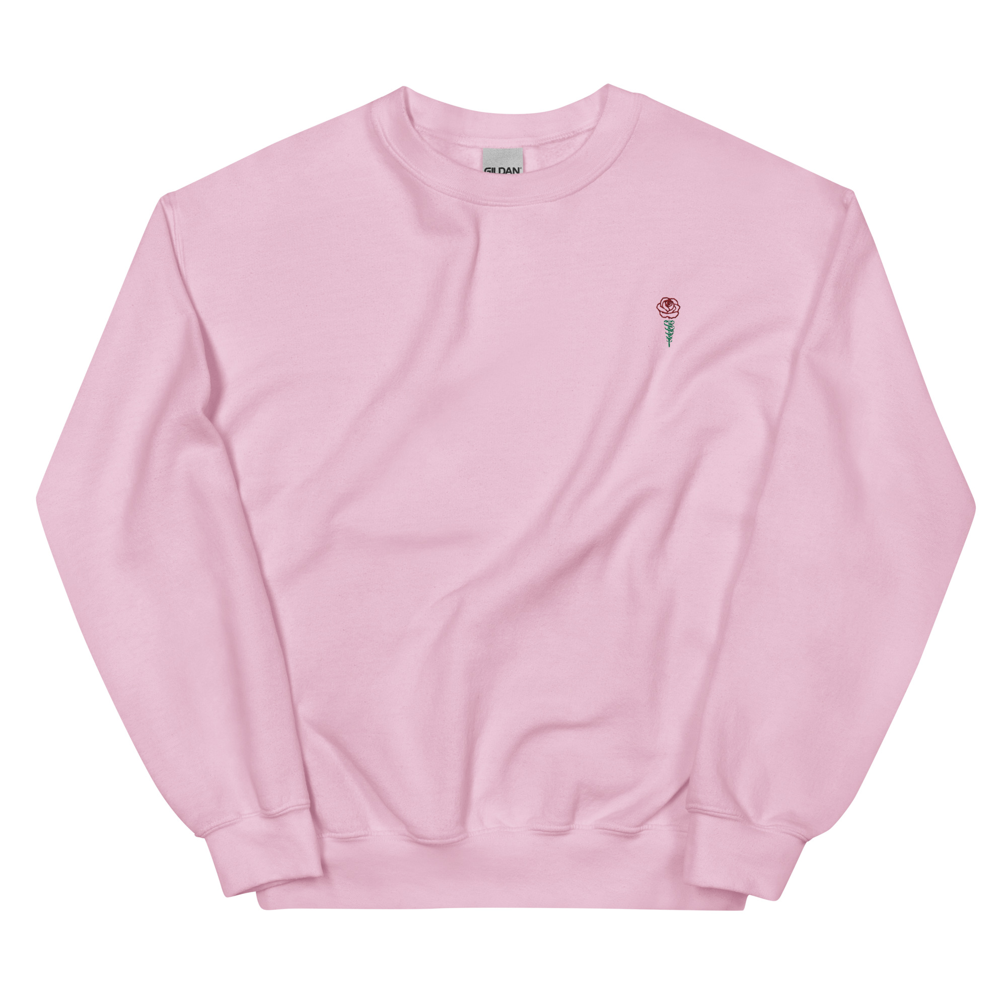 Nurse Emblem Maroon Rose Embroidered Crewneck - Image 7