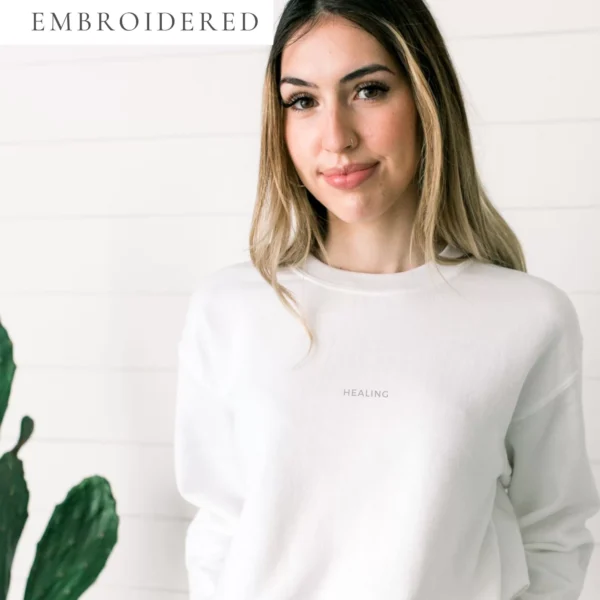 Healing “Invisible” Embroidered Crewneck