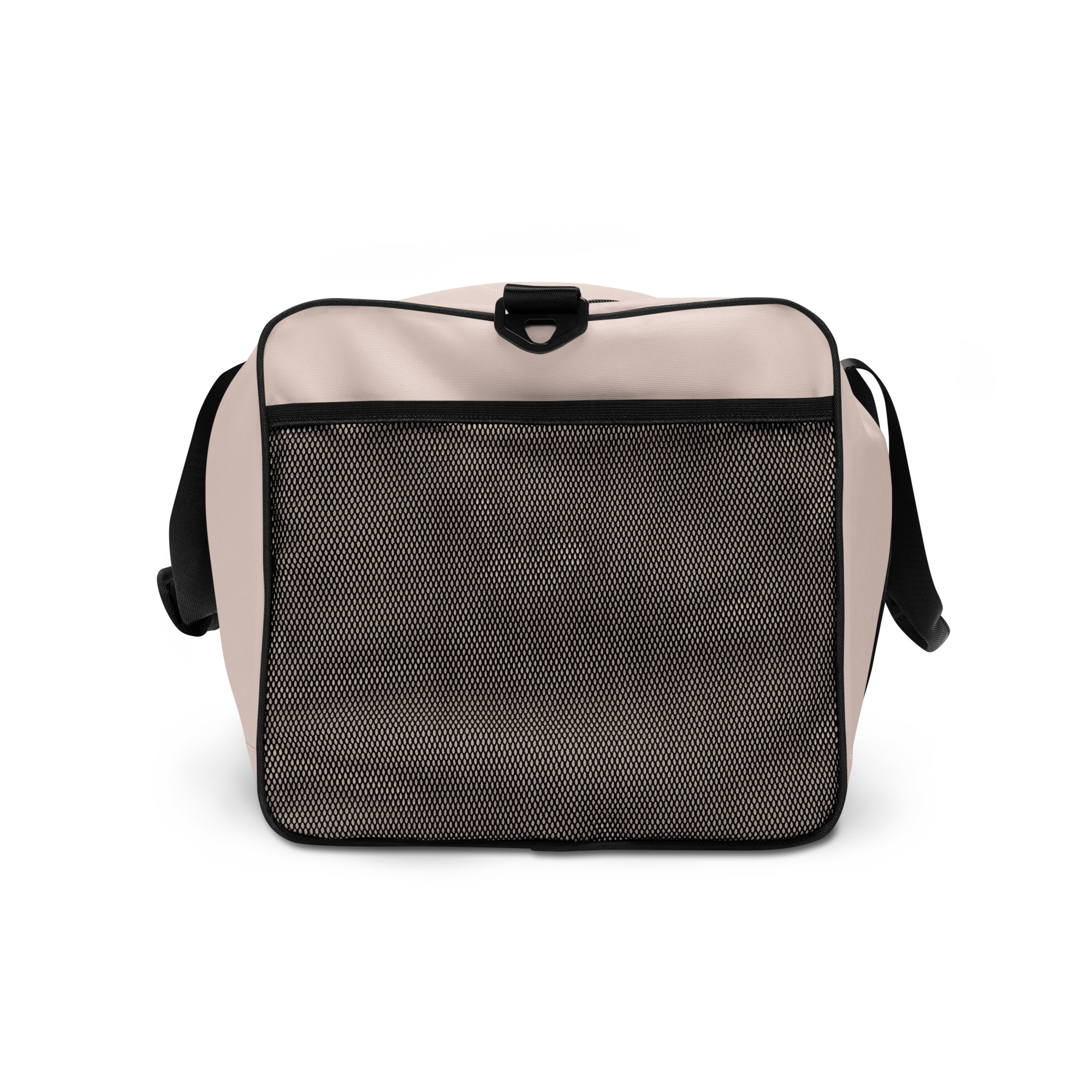 Pastel Floral Black Awareness Ribbon Large Duffle Bag - Image 8