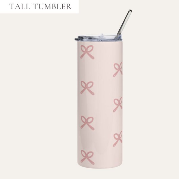 The Chronic Collective Pink Patterned Logo Stainless Steel Tumbler In Pink