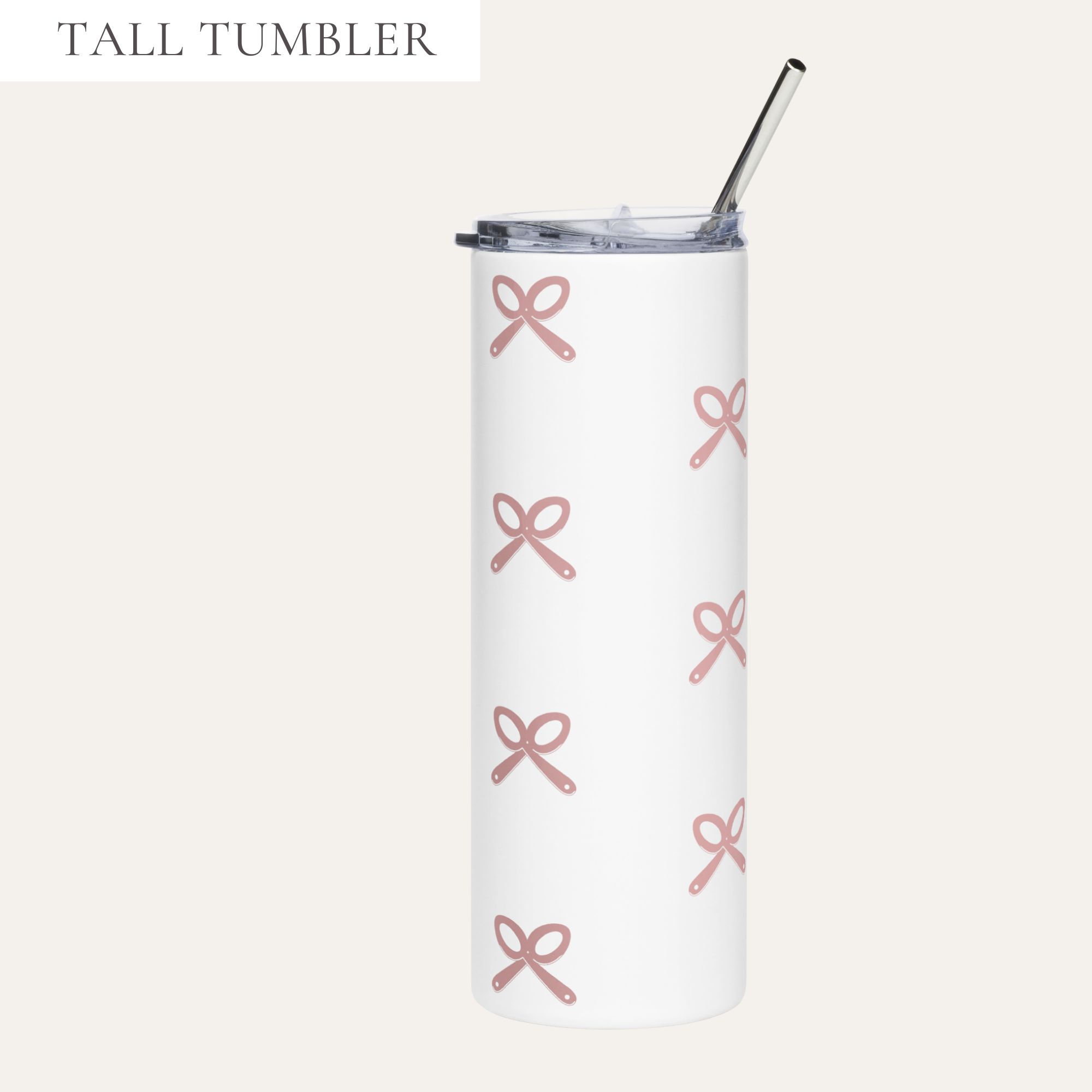 The Chronic Collective Pink Patterned Logo Stainless Steel Tumbler In White