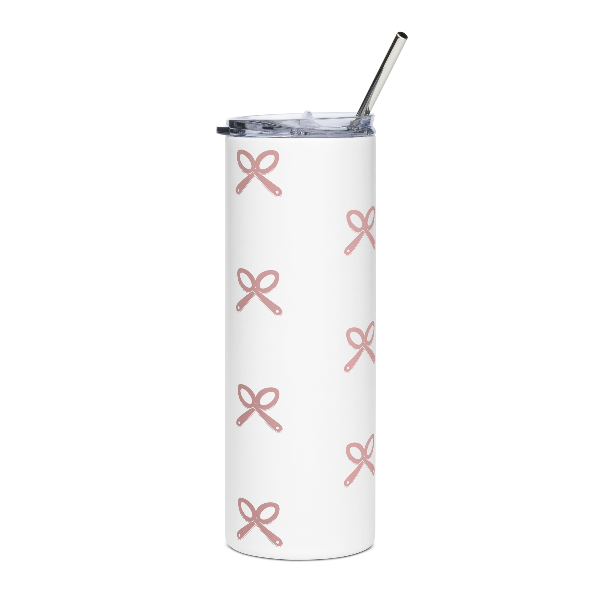 The Chronic Collective Pink Patterned Logo Stainless Steel Tumbler In White - Image 2