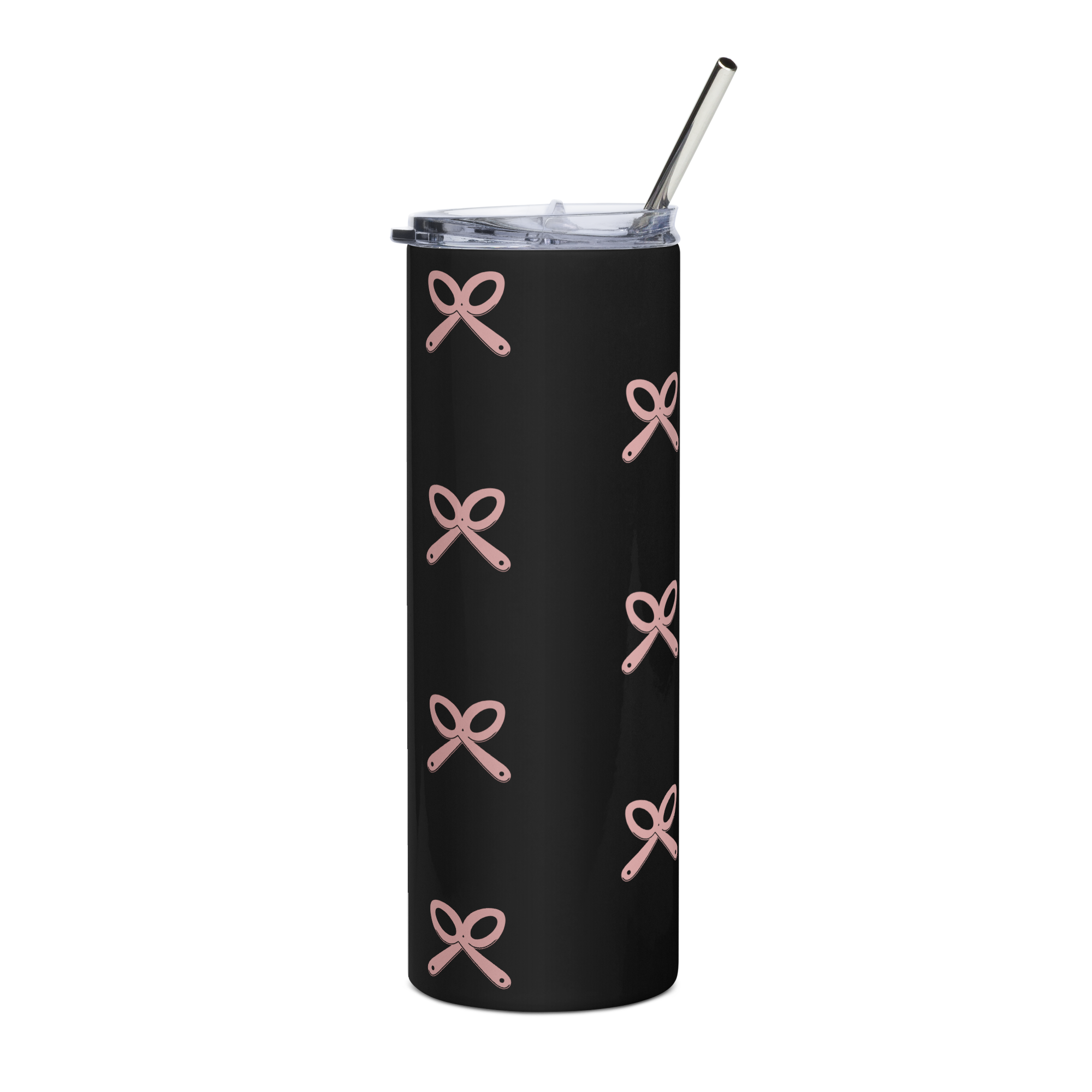 The Chronic Collective Pink Patterned Logo Stainless Steel Tumbler In Black - Image 2